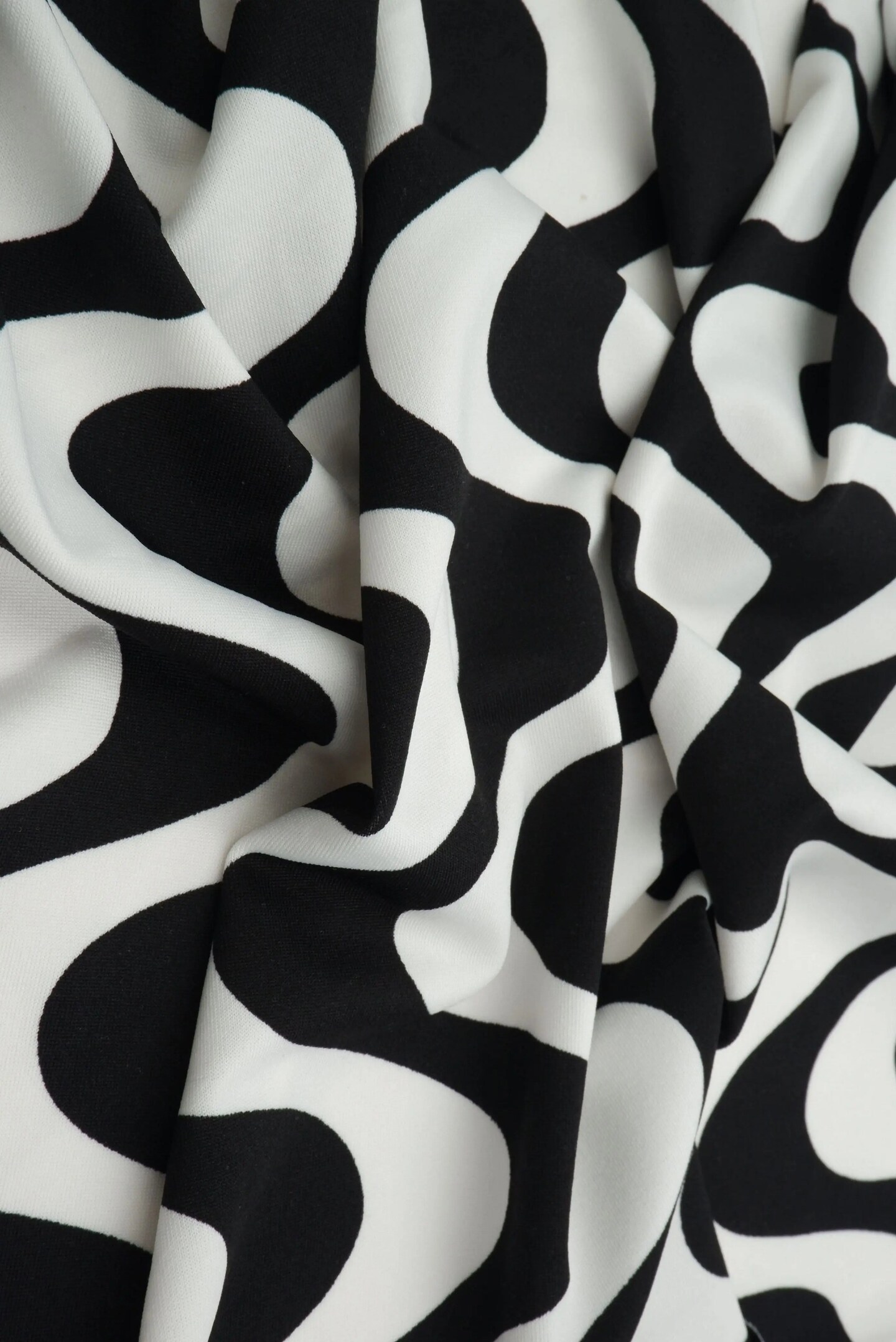 DTY Geometric Print Fabric Soft Stretch Knit, 58/60&#x22; Wide