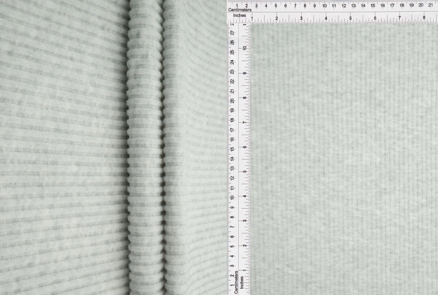 1 Yard Rib Interlock Fleece Solid Fabric 290 GSM Polyester Rayon Blend 58" Width