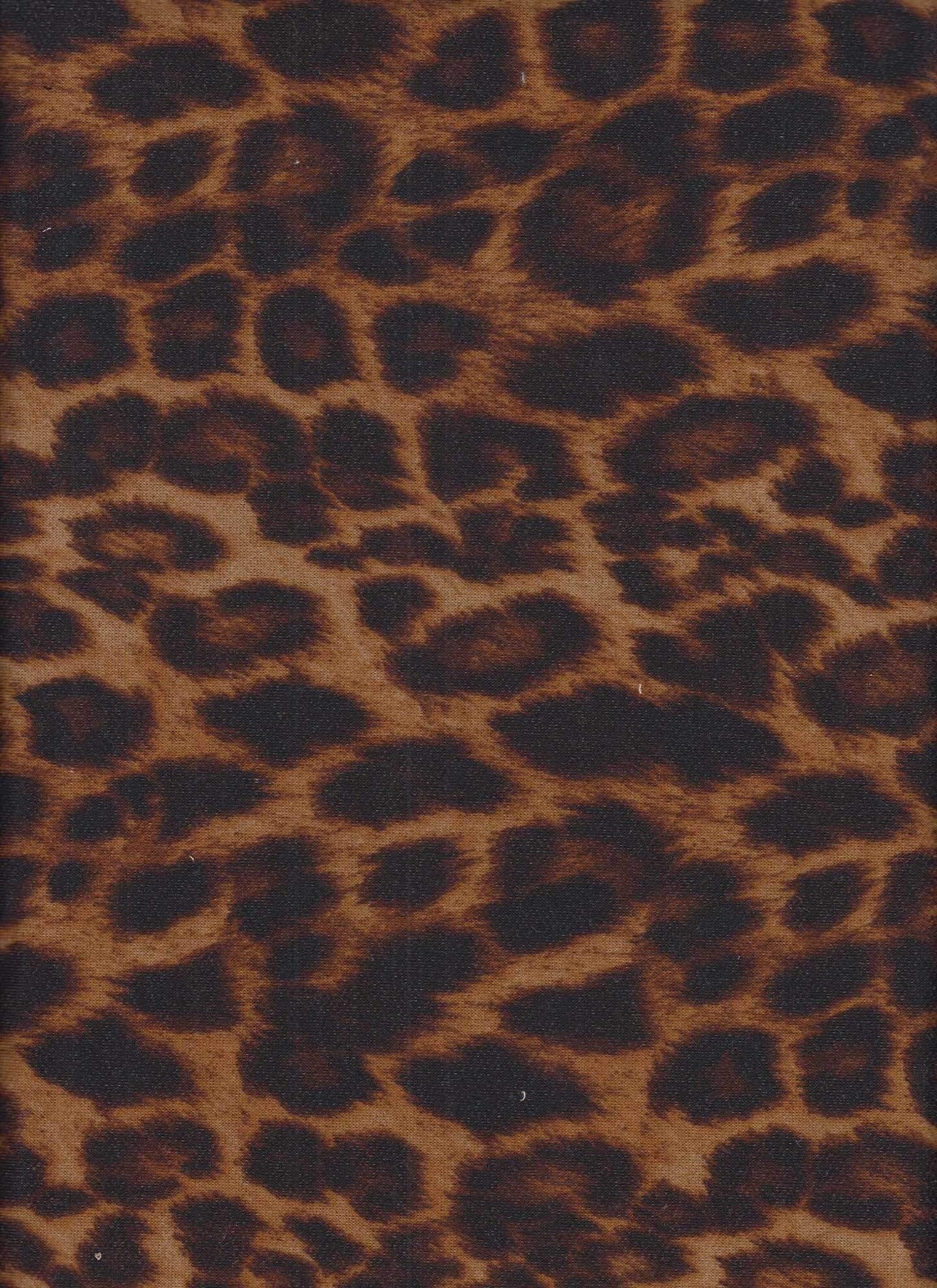 1 Yard French Terry Animal Print Fabric, 58/60″ Wide Polyester Rayon Spandex Blend