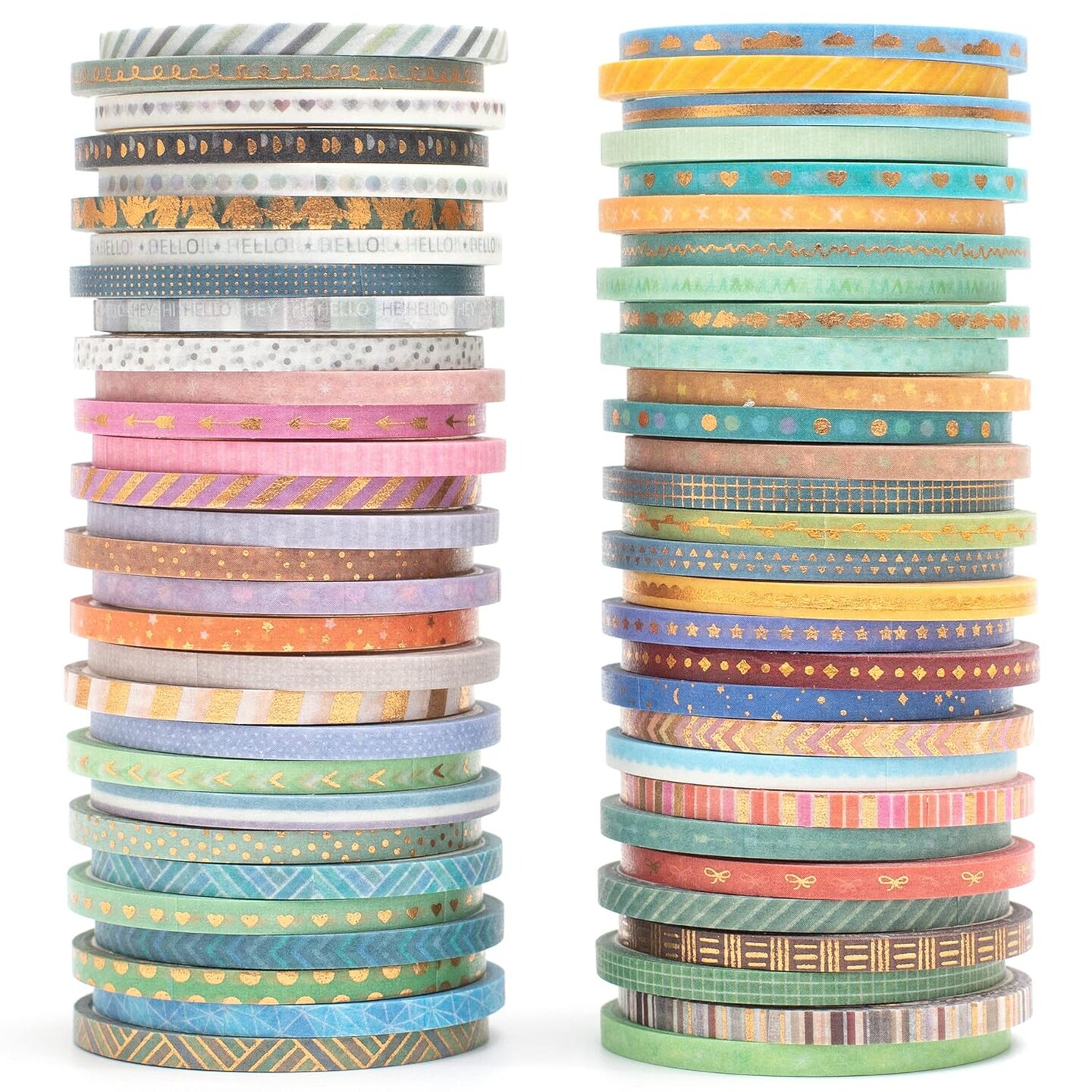60 Rolls Skinny Washi Tape