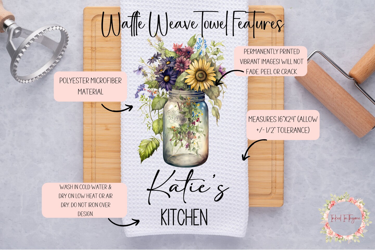 InkedInThyme Kitchen Towel - Thumbnail 3