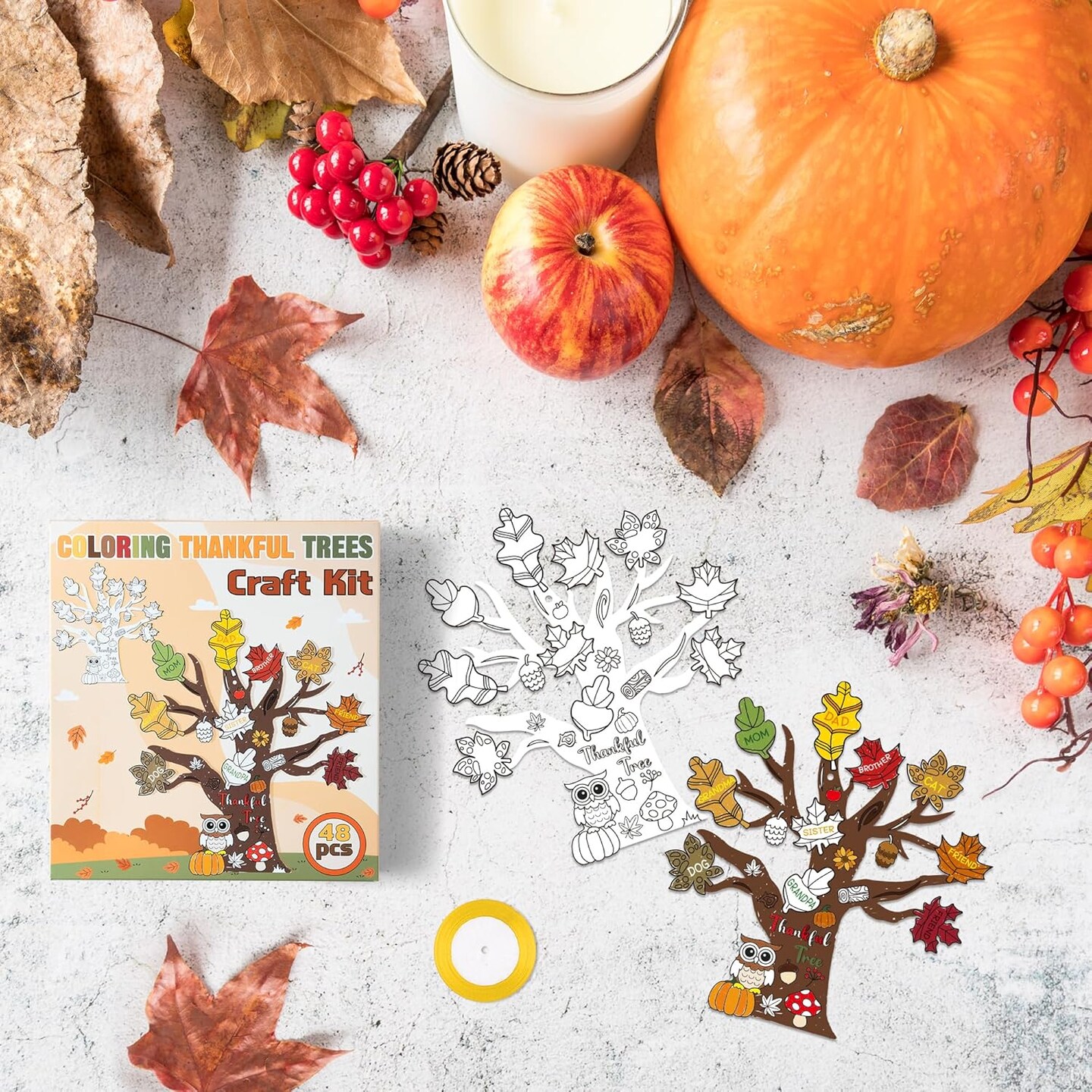 Fall Thankful Craft - 48PCS