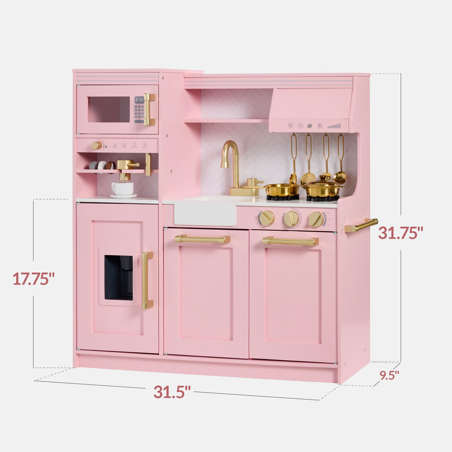 Best Choice Products Pretend Play Kitchen with Espresso Machine