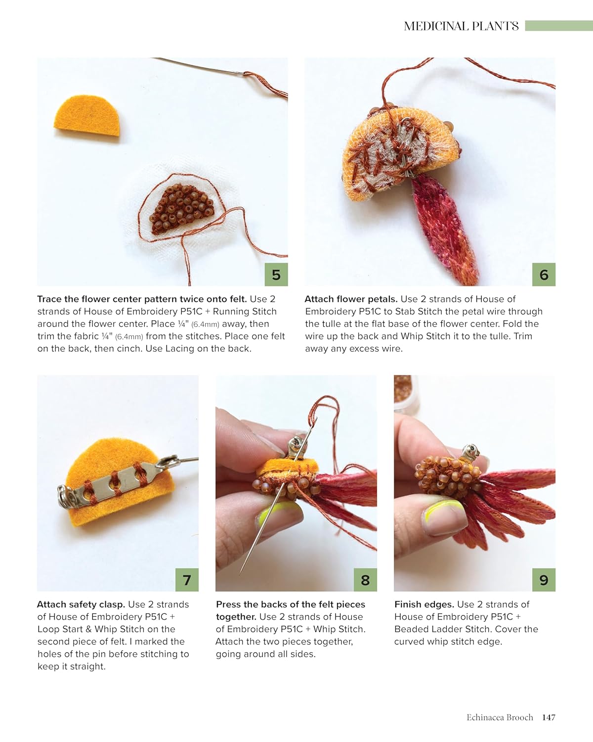 3D Botanical Embroidery & Stumpwork: 17 Thread Projects to Make, Wear, and Display