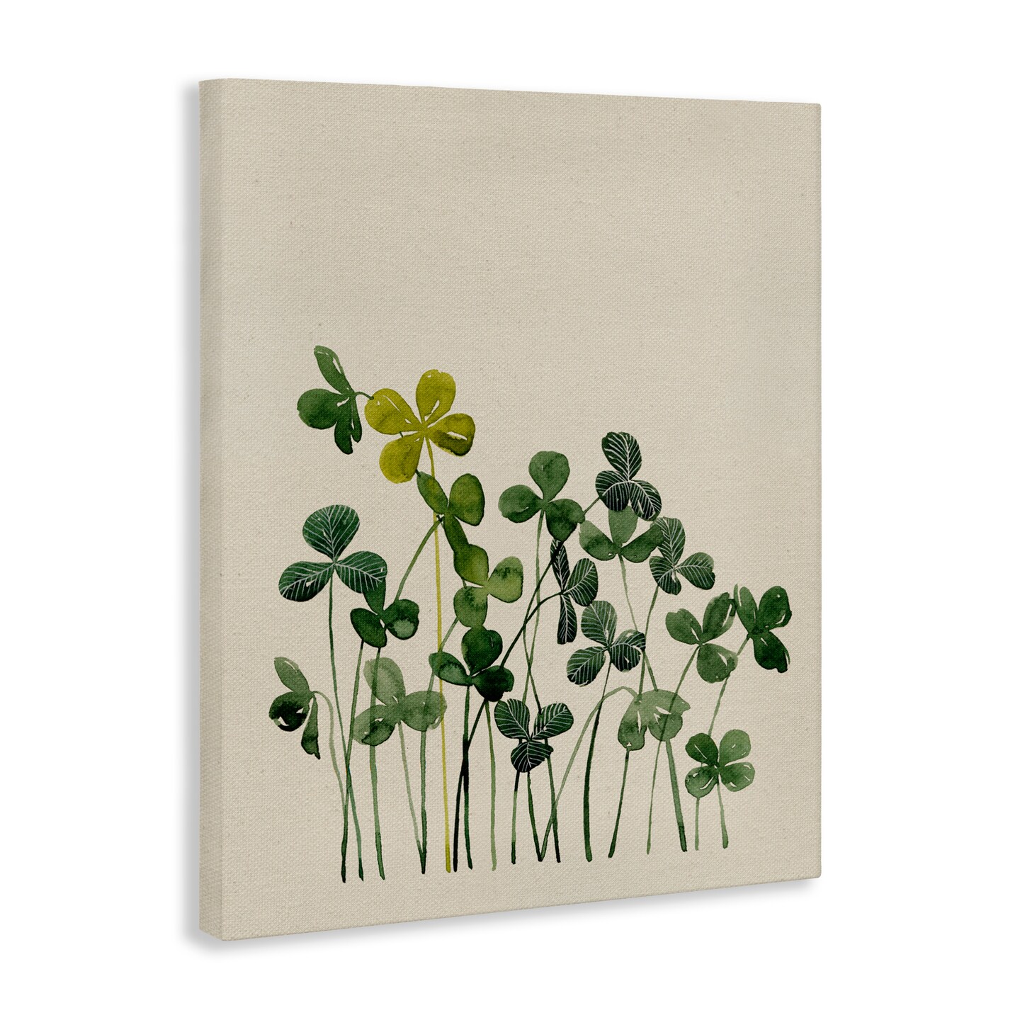Stupell Industries Hidden Gems Clovers Canvas, design by Grace Popp