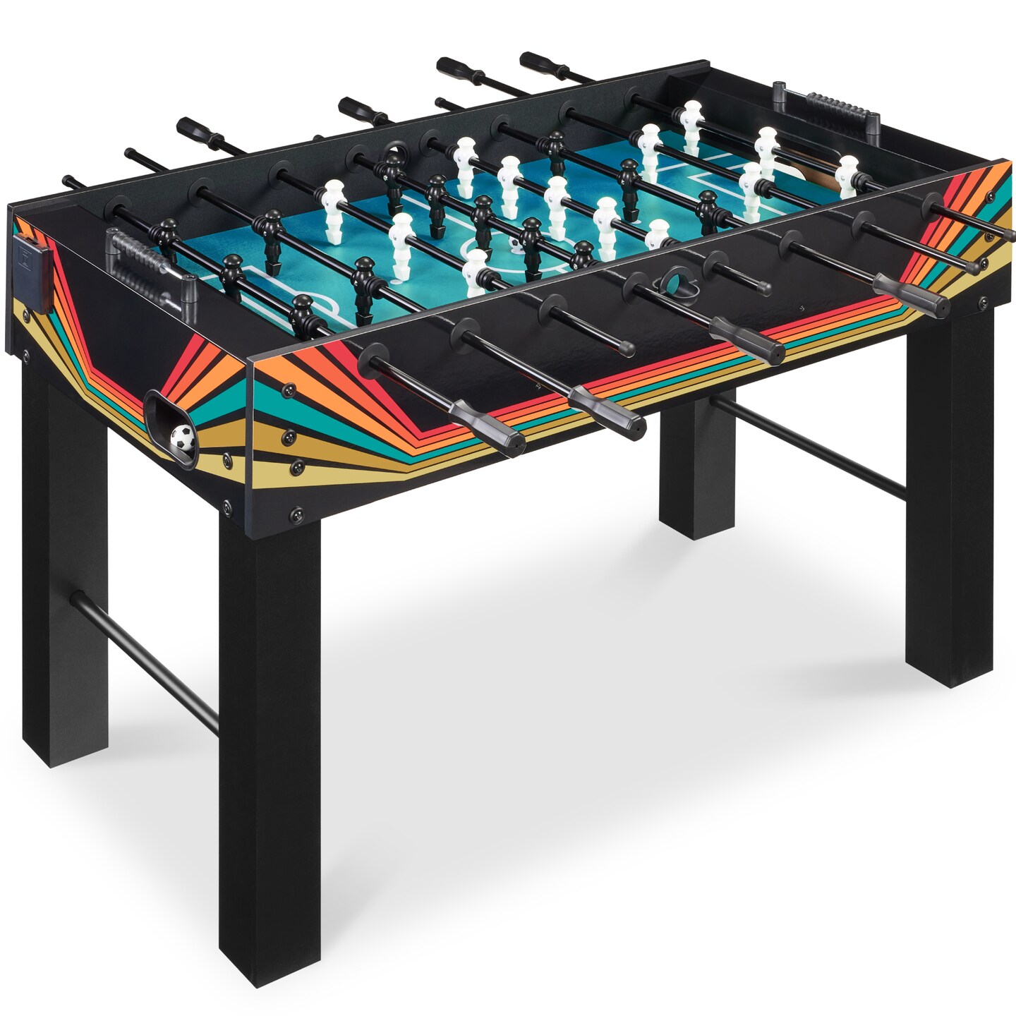 Best Choice Products Full Size 54in Regulation Foosball Table for Home, Game Room w/ 2 Balls, 2 Cup Holders