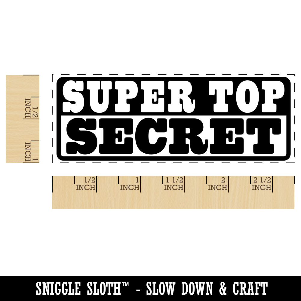 Super Top Secret Self-Inking Rubber Stamp Ink Stamper for Business Office