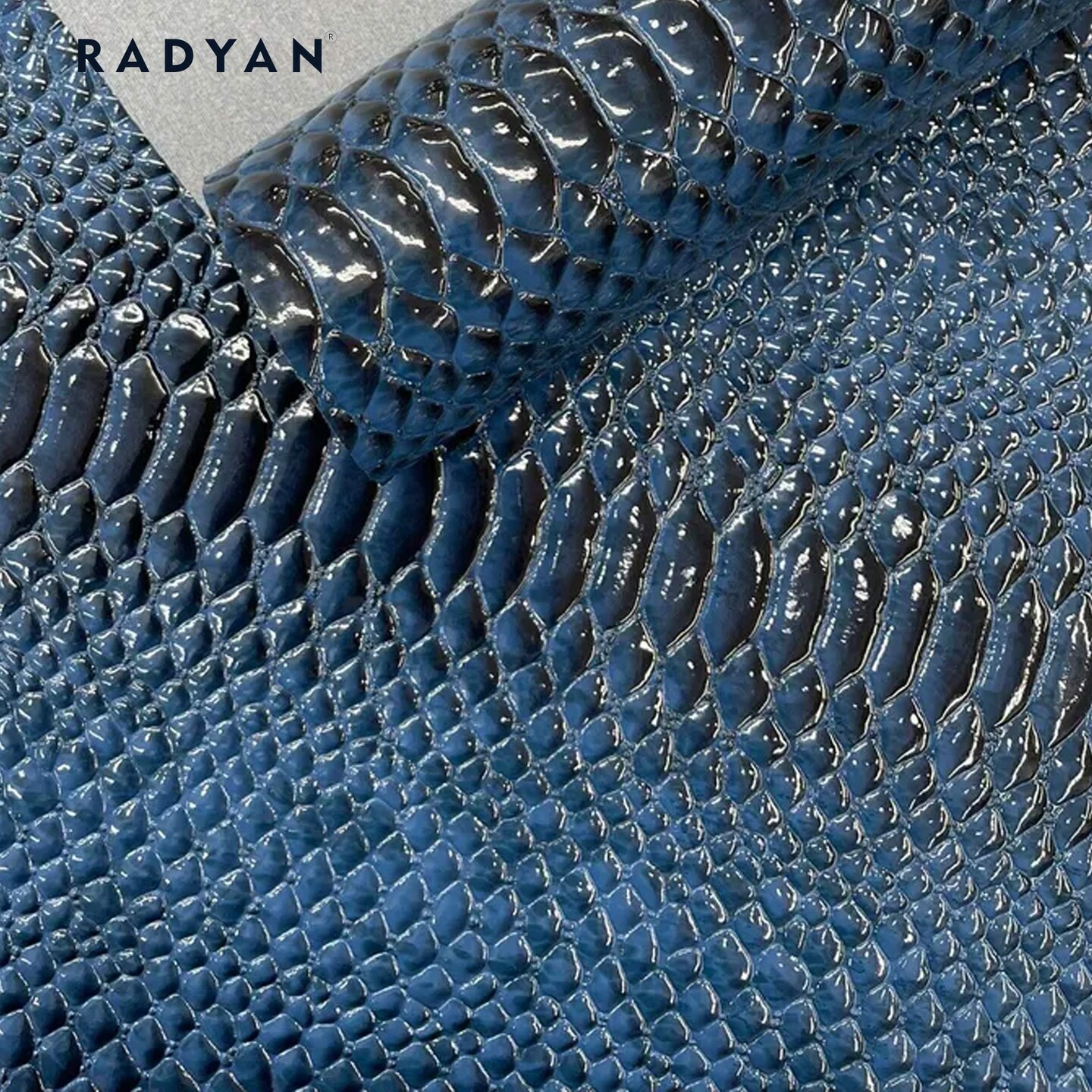 1 Yard Culebra Patent 3D Embossed Snake Skin Vinyl Fabric For Upholstery Handbags 54" Width