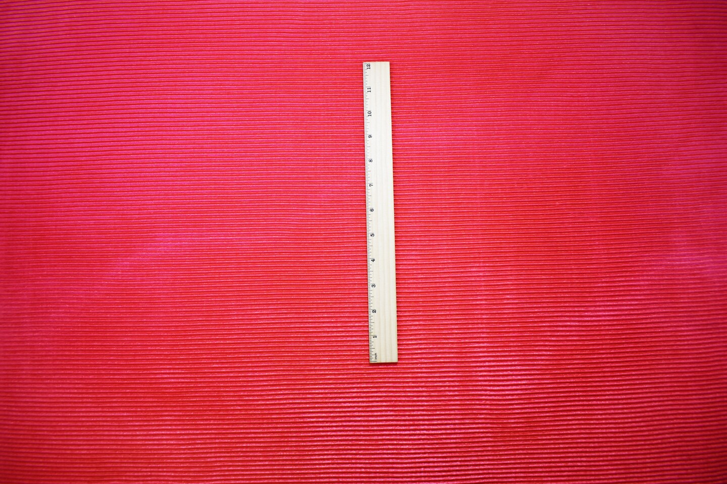 Coral Red Poly Stretch Spandex Pleated Interlock Knit Fabric By the Yard