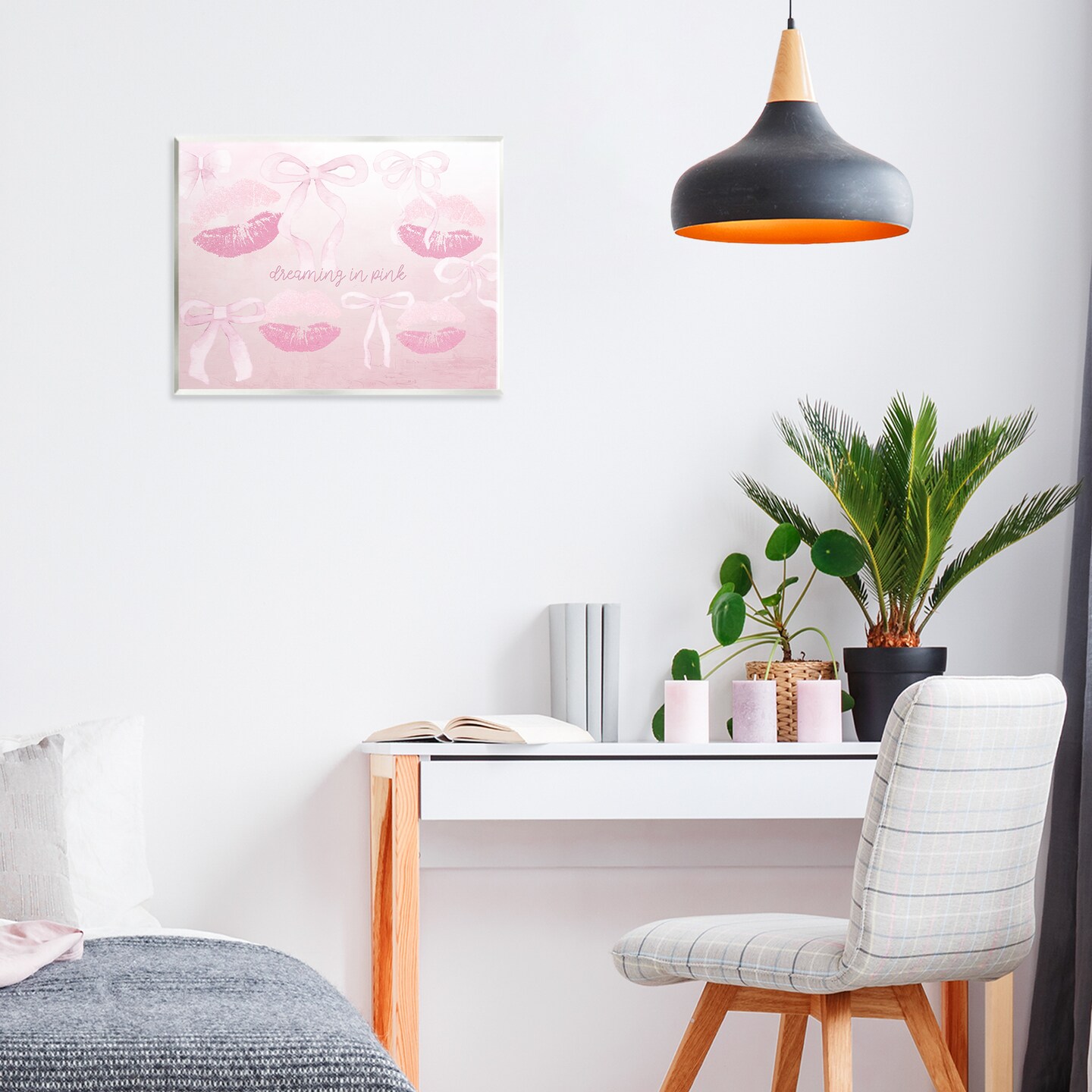 Stupell Industries Dreaming In Pink Wall Plaque, design by Kim Allen