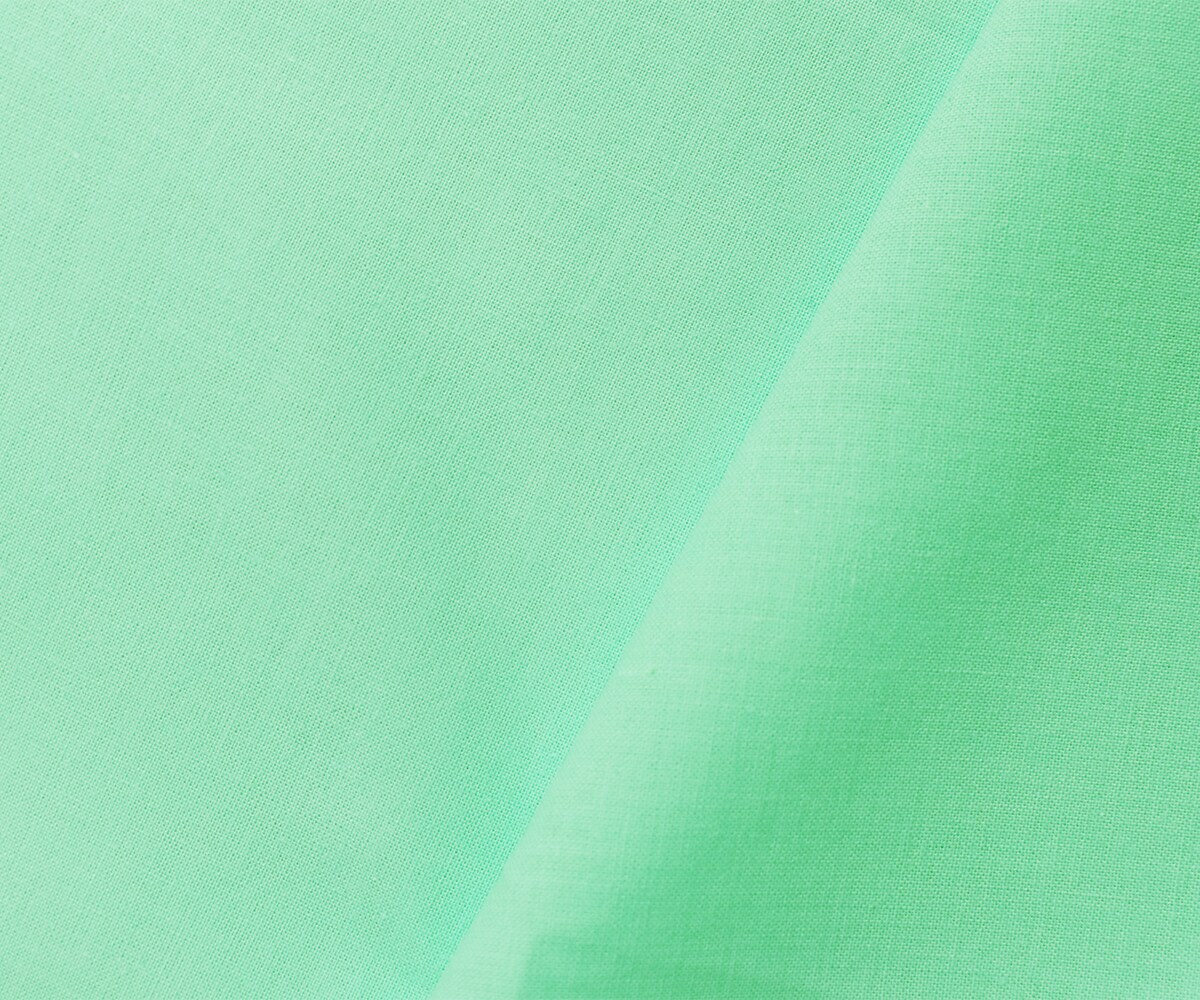 Pastel Light Green Cotton Solid Quality Quilting Woven Fabric By the Yard