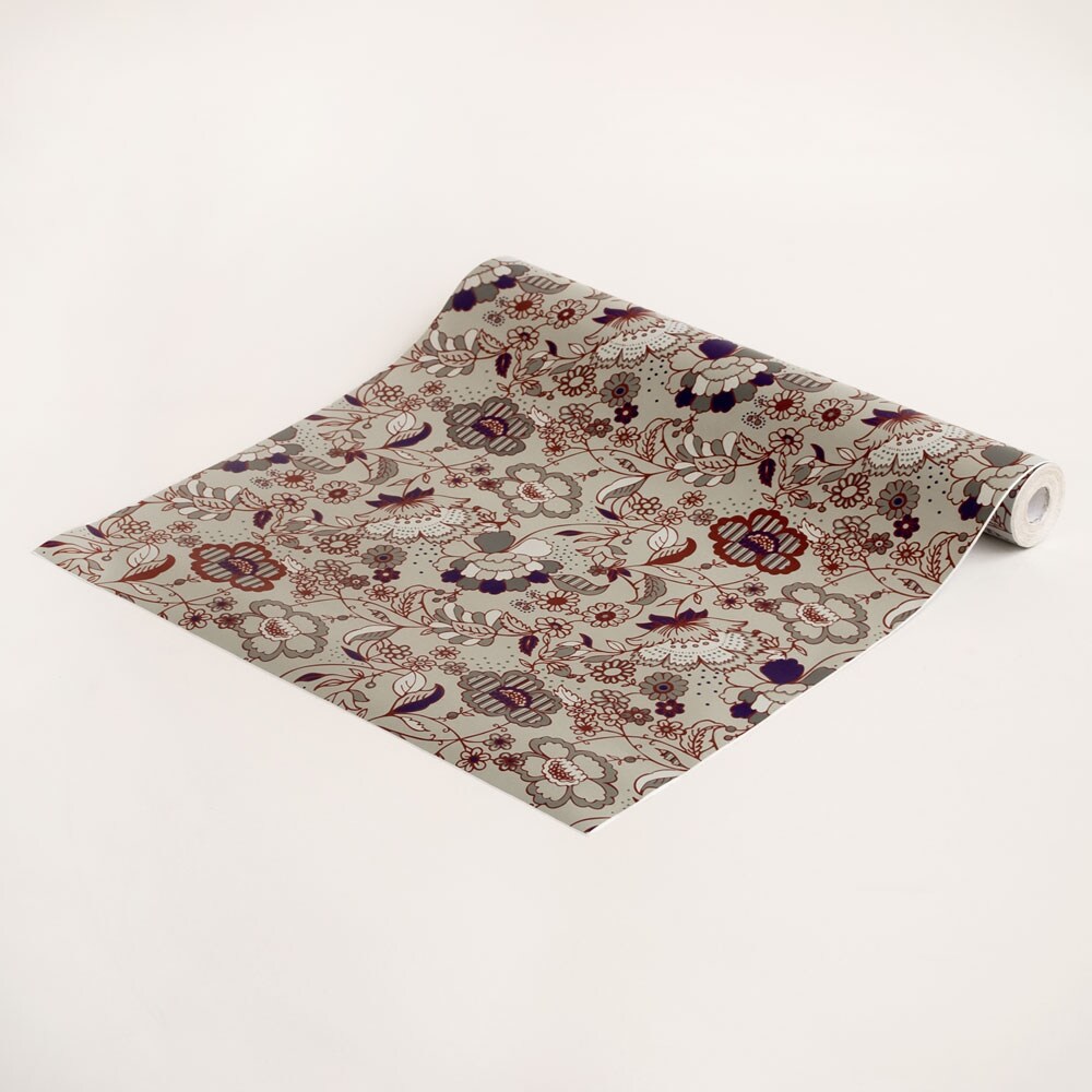 Romantic Garden Wallpaper Roll, Self Adhesive Peel and Stick Floral Wall Covering