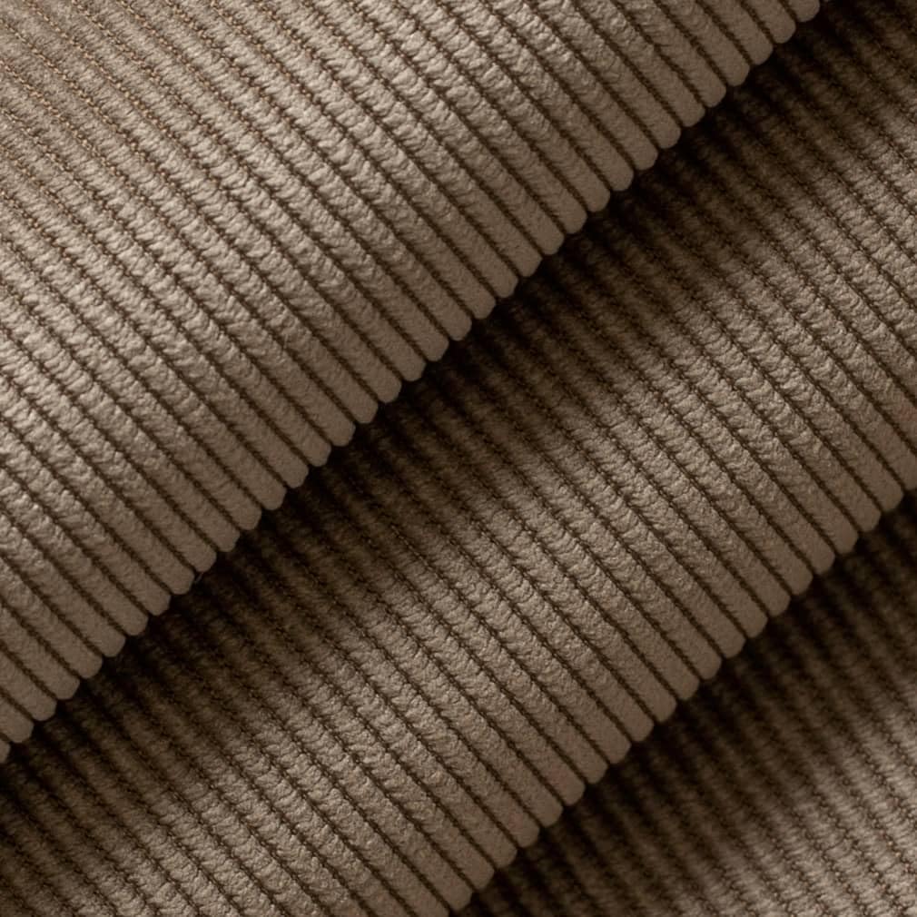 Brown Small Scale Corduroy Microfiber Upholstery Fabric by The Yard - SKU: Brayden Mushroom