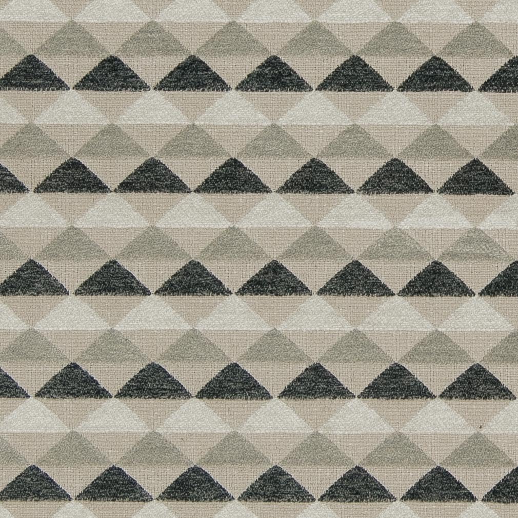 Grey Abstract Geometric Diamond Woven Pattern Upholstery Fabric by The Yard - SKU: Tyson Storm