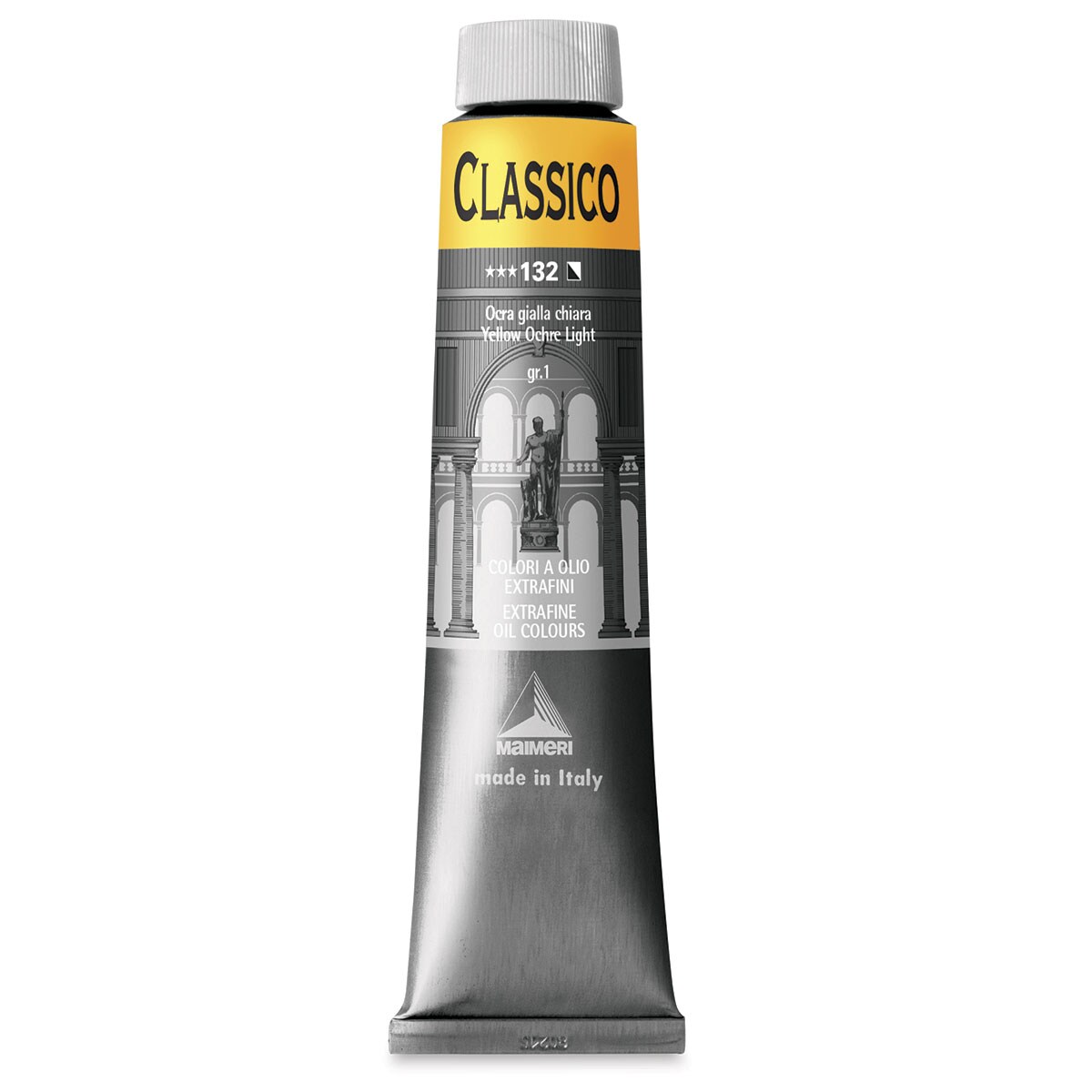 Maimeri Classico Oil Color - Yellow Ochre Light, 200 ml tube