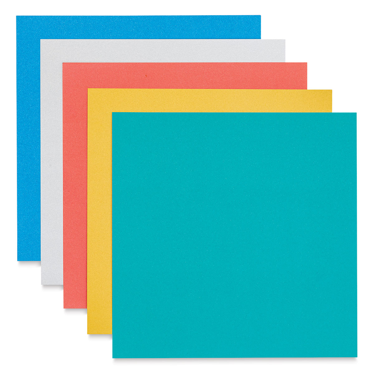 Aitoh Matt Metallic Origami Paper - Single-Sided, 6" x 6", Assorted Colors, Package of 15 Sheets