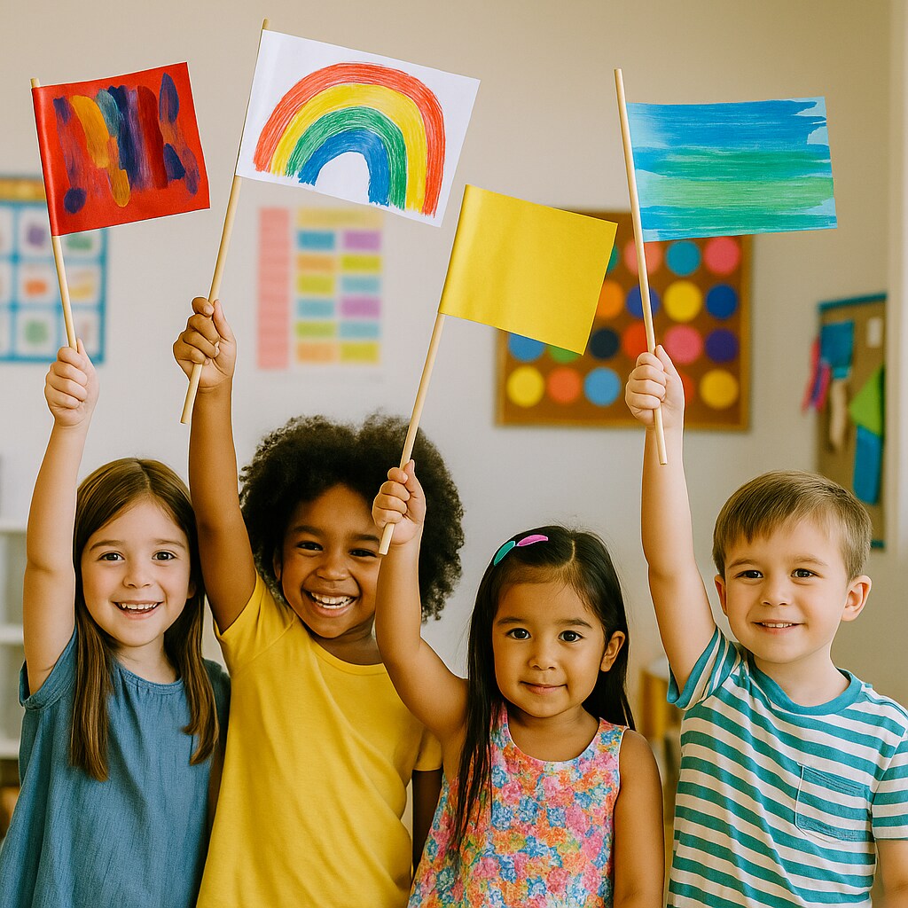 Flag Sticks 22" – Natural Wooden Sticks for DIY Flags, Crafts, Parades & Classroom Projects (10 Pack)