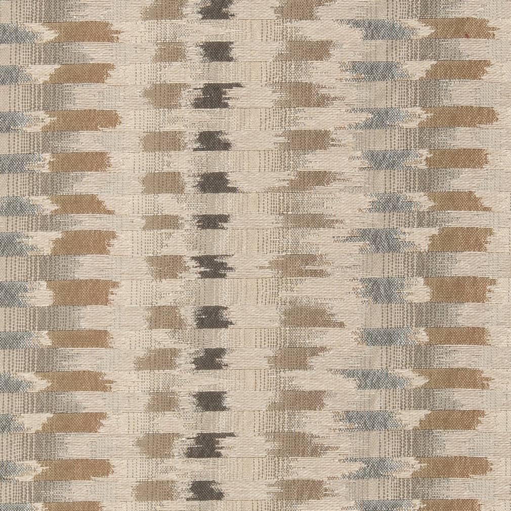 Brown Abstract Woven Pattern Upholstery Fabric by The Yard - SKU: Keller Dusk