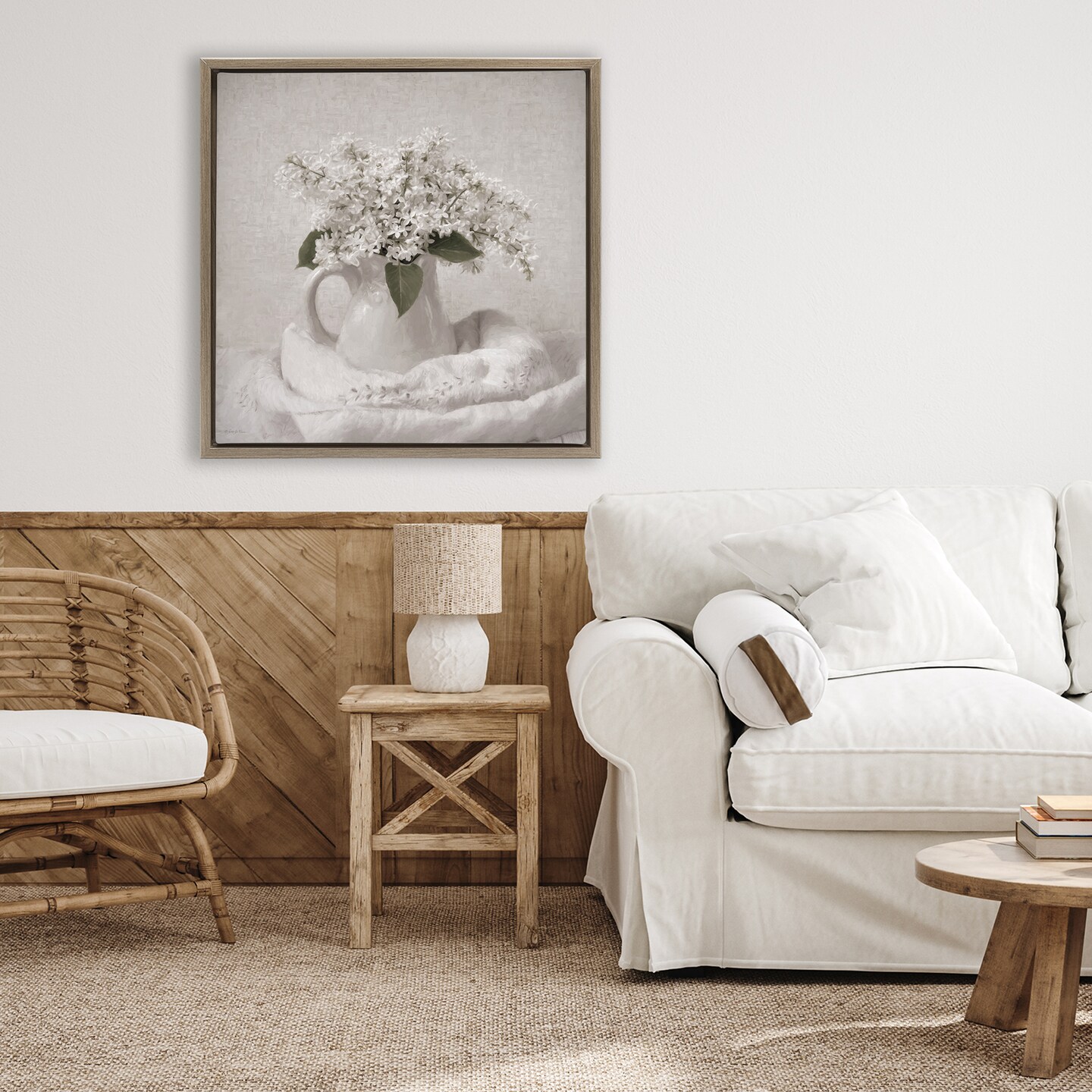 Stupell Industries Lilac Simplicity Still Life Floating Frame, design by Robin-Lee Viera