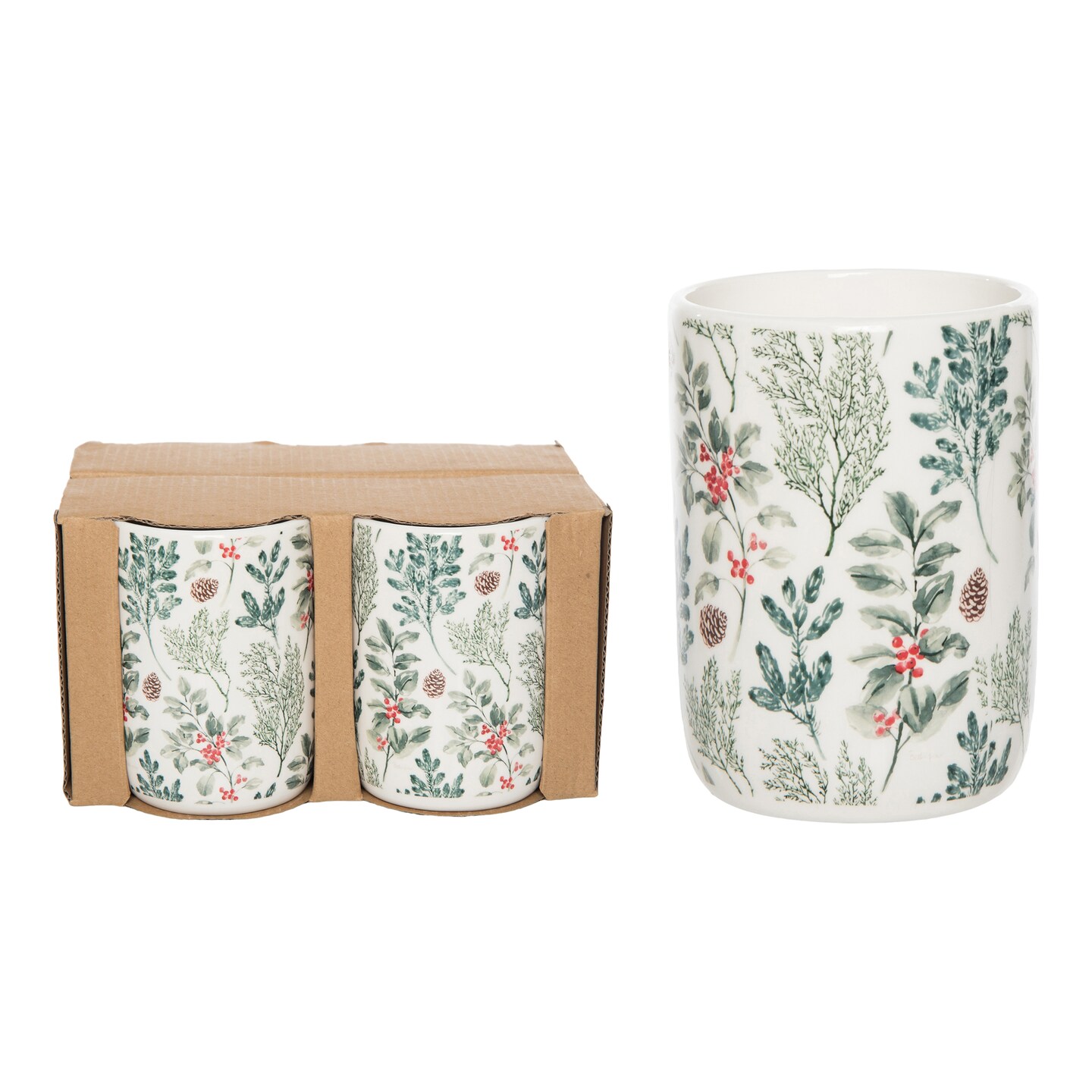 Dolomite Holiday Tumblers Set of 4 Multicolor for Christmas