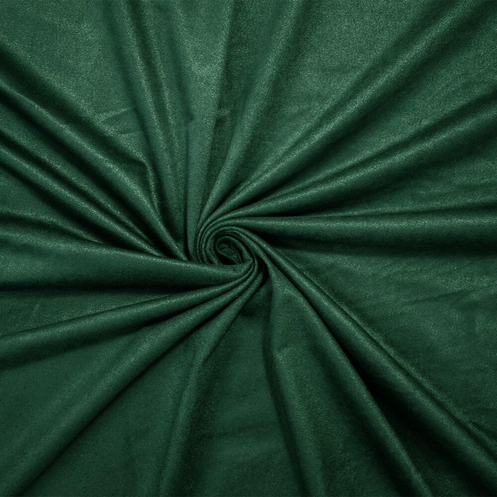 Dark Green Stretch Spandex Solid Microsuede Knit Fabric By the Yard
