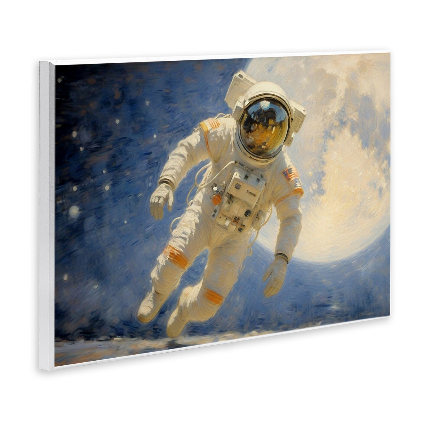 Stupell Industries Astronaut in Vast Galaxy Wall Plaque, design by Angie Hawke