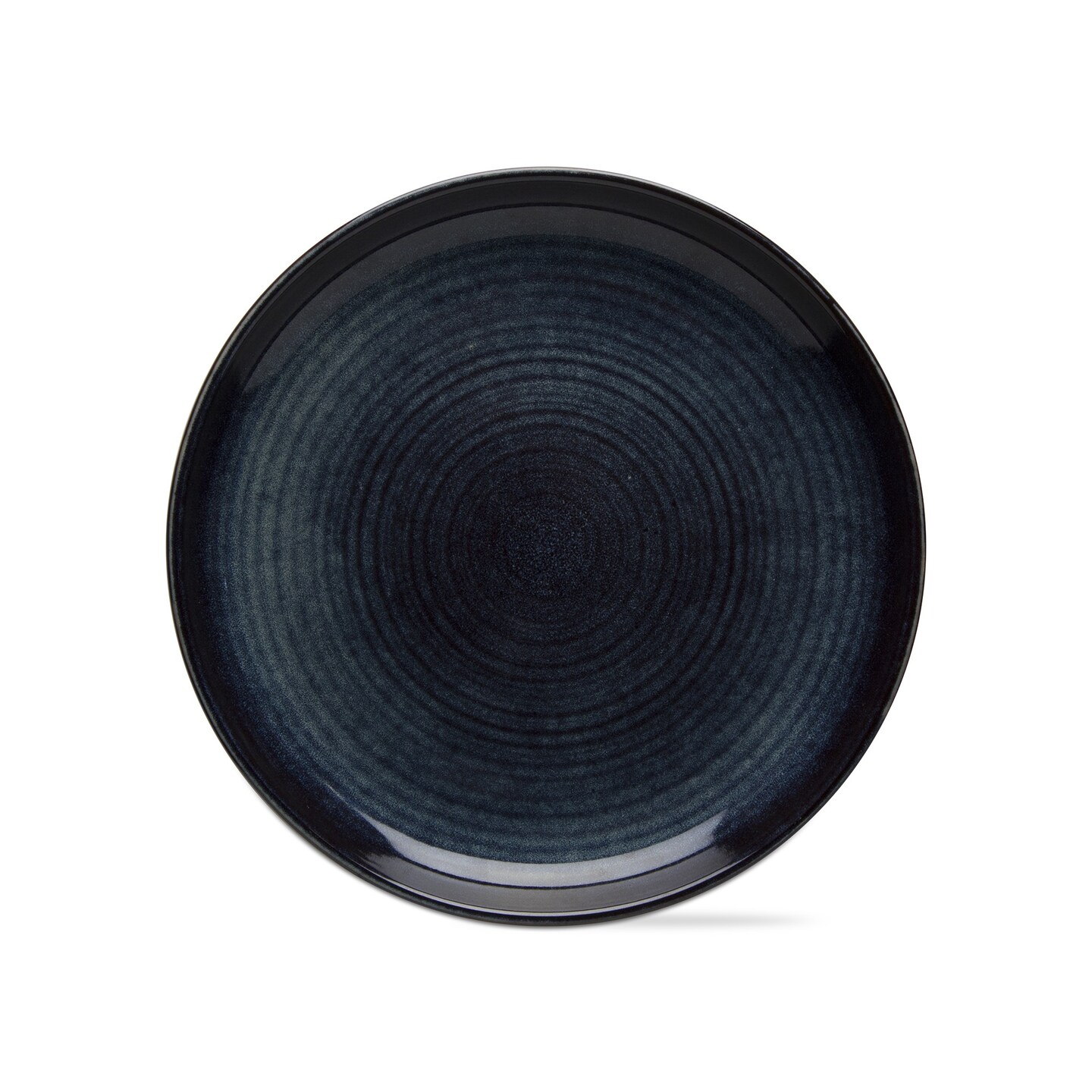 Loft Speckled Reactive Glaze Stoneware Dinnerware Plate 11.25 inch Midnight Blue Dishwasher Safe