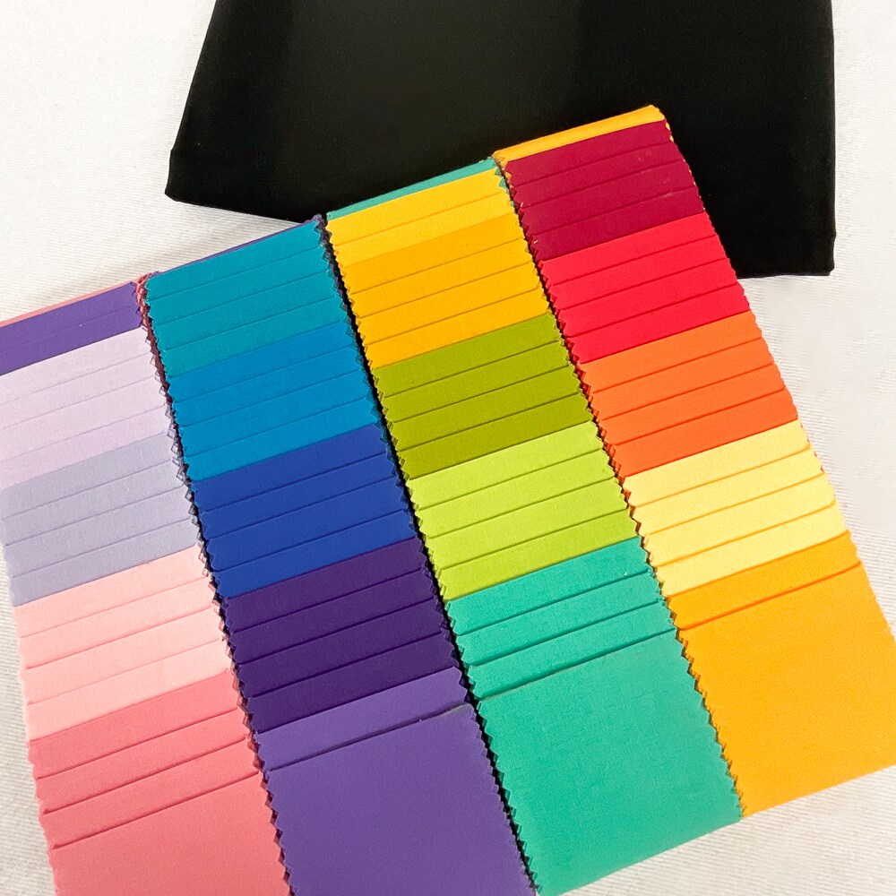 Boundless Coordinated Stash Builder Bundle - Bargello B - various solid fabrics 5 2/3 yards total