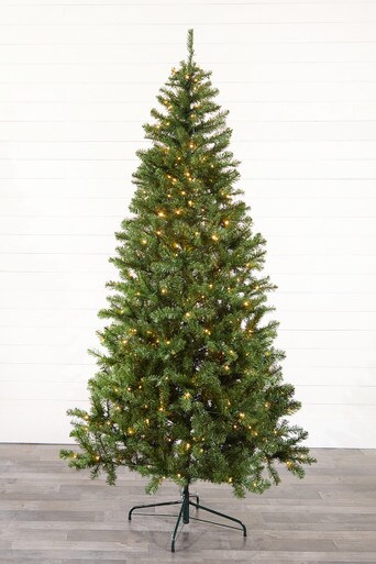 7.5' Aspen Pine Artificial Christmas Tree with 400 Color-Changing Lights
