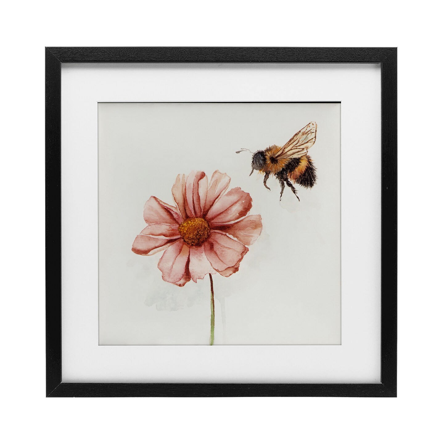 Stupell Industries Spring Pollination Bee Framed Print Under Glass, design by Cady Driver