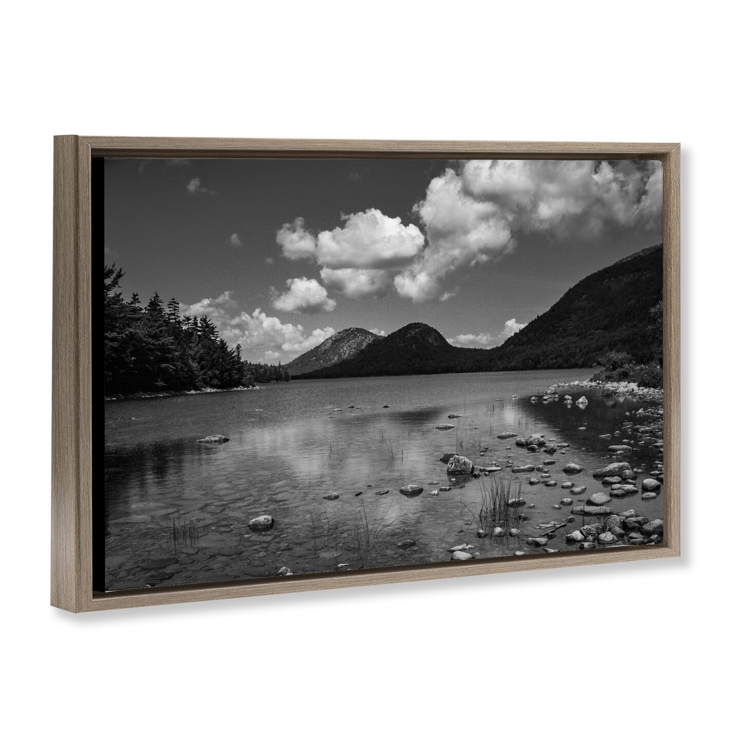 Stupell Industries Cloudy Mountain In The Distance Floating Frame, design by James Rodewald