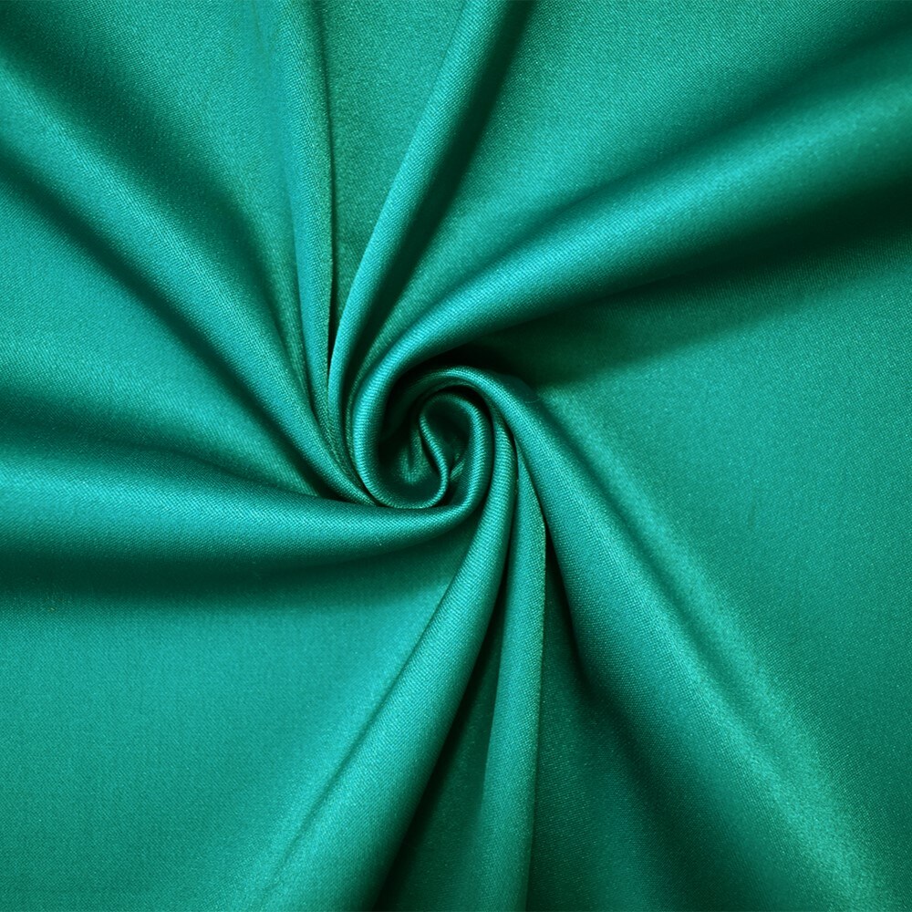 Dark Green Poly Stretch Spandex Lamour Solid Satin Woven Fabric By the Yard