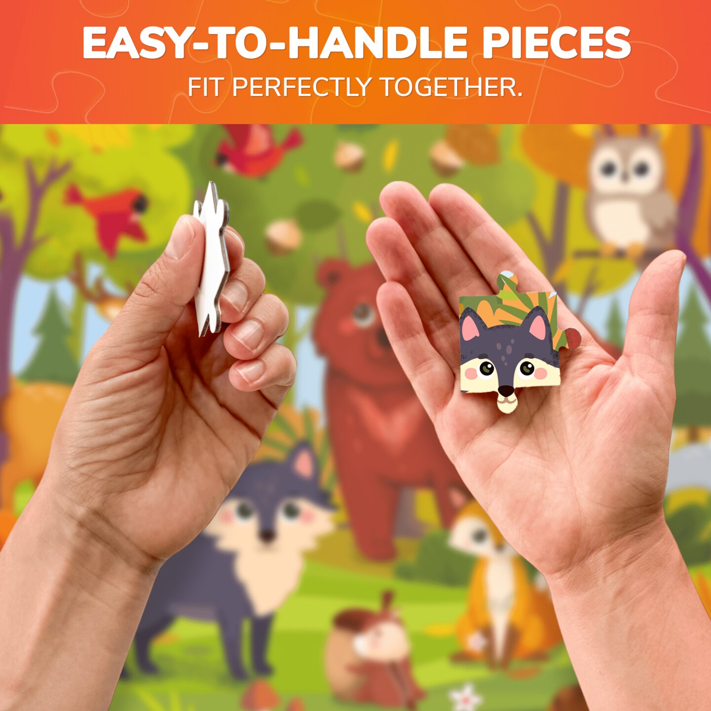 30 Pcs Jigsaw Puzzles for Kids | Forest Animals | Michaels