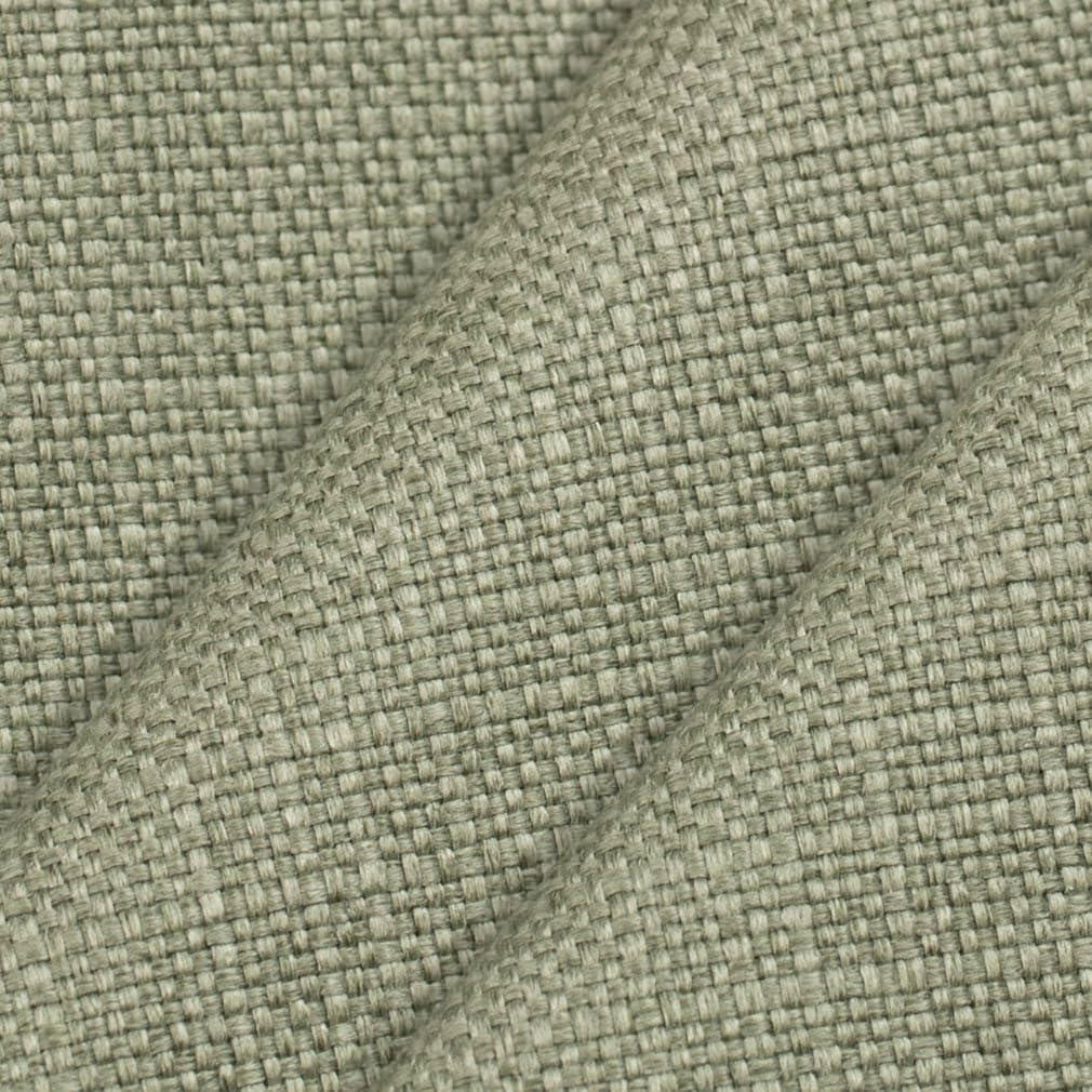 Green Linen Look Textured Upholstery Fabric by The Yard - SKU: Lambert Sage