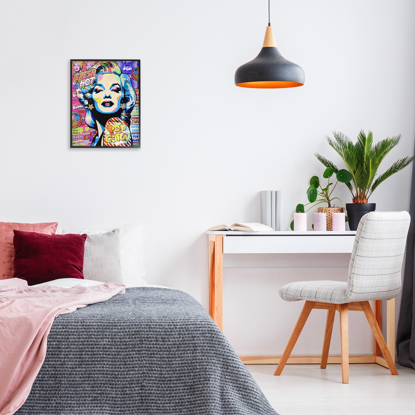 Stupell Industries Marilyn Candy Pop Style Framed Giclee, design by Jess Stempel