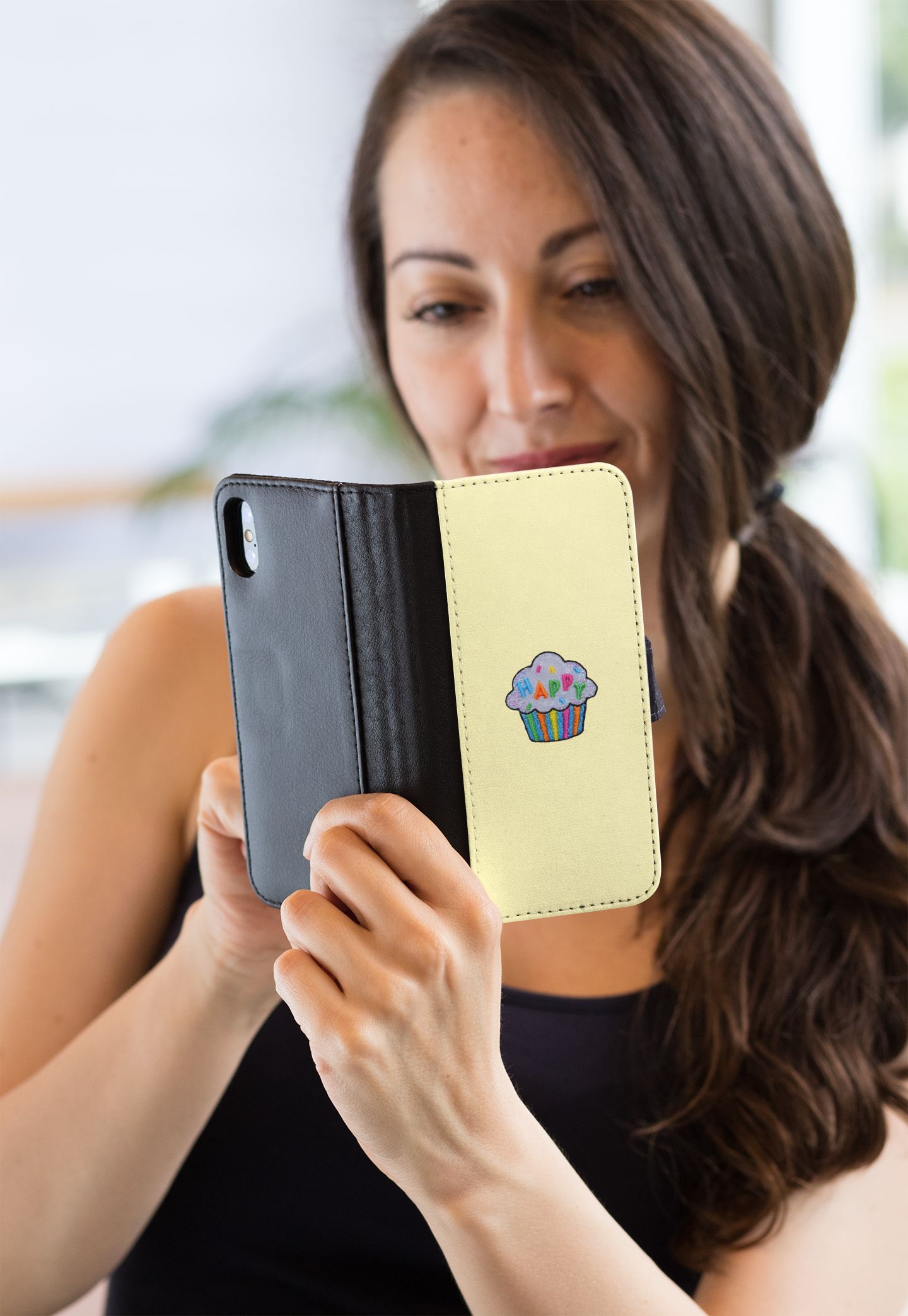 Happy Cupcake, Birthday Treat, Snacks, Food, Party, Embroidered, Iron on Patch