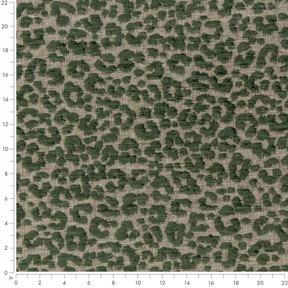 Green Made in America Animal Print Woven Pattern Upholstery Fabric by The Yard - SKU: Bobbi Emerald