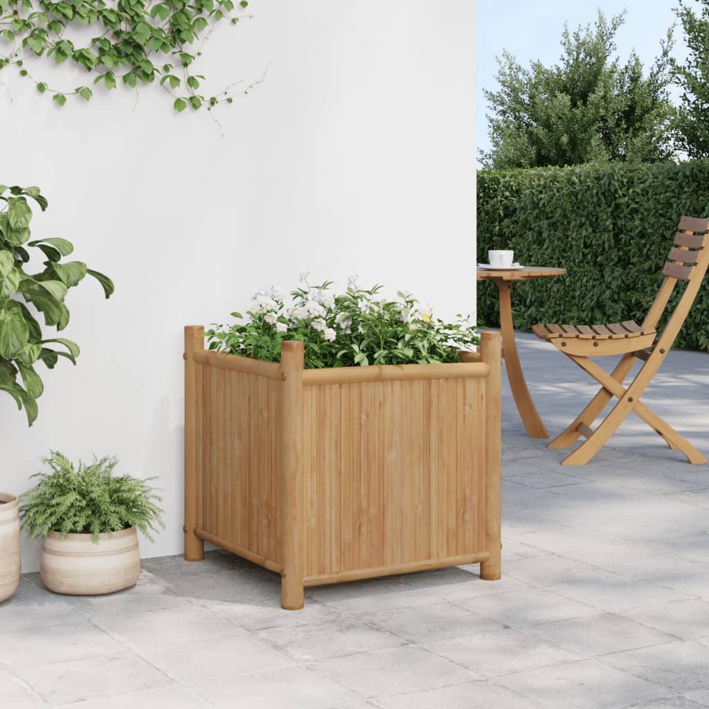 vidaXL Planter 19.7x19.7x19.7 Bamboo