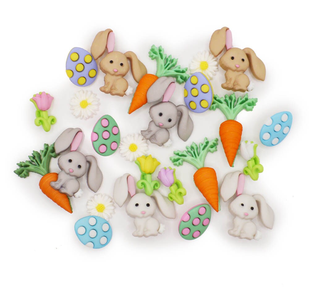 Springtime &#x26; Easter Craft Embellishments 24pcs