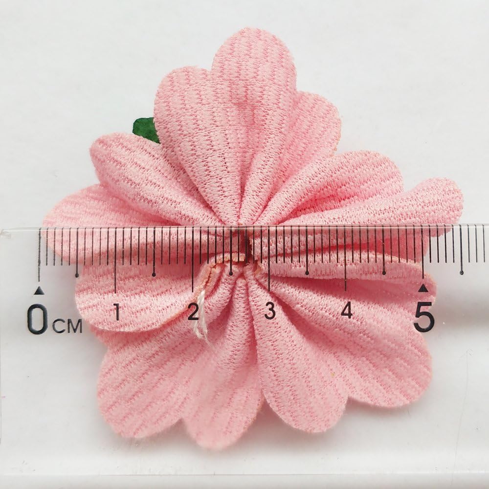 Chenkou Craft Large 6CM Padded Felt Ribbon Flowers Bow Appliques Decoration 15pcs