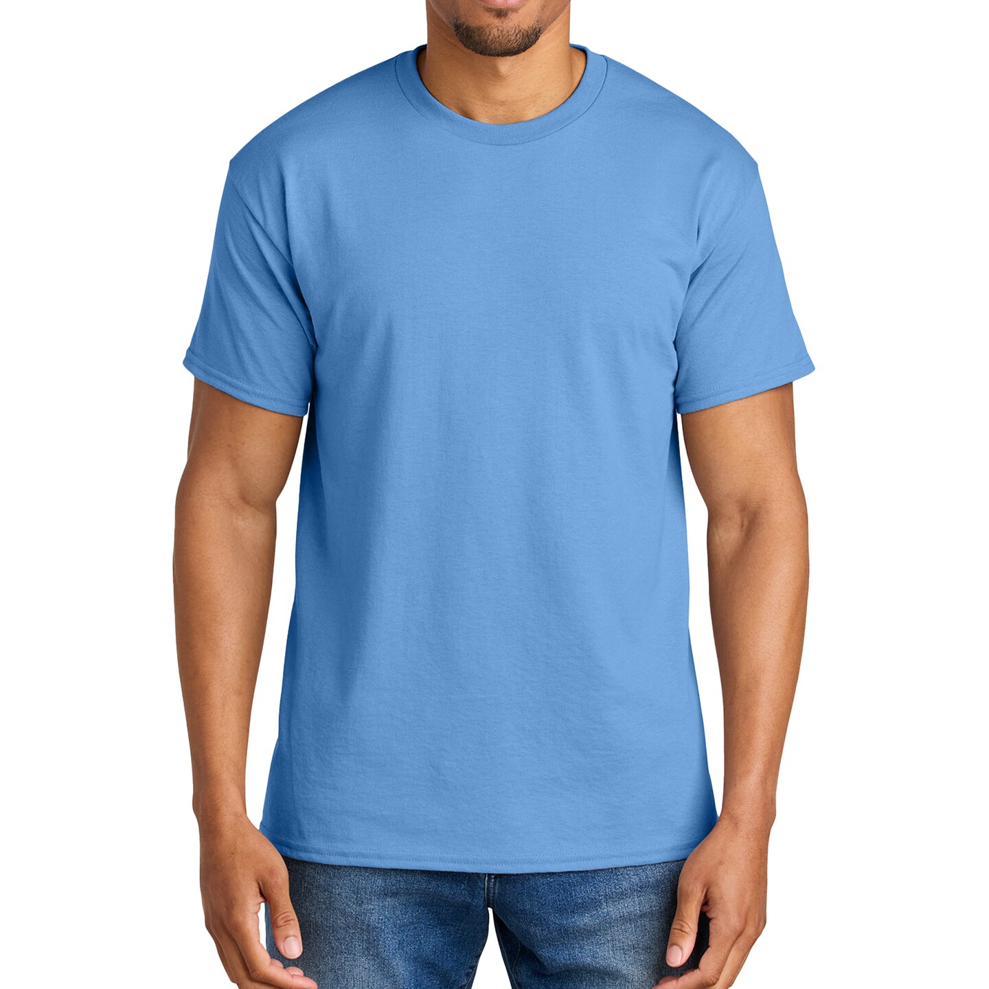 Gildan DryBlend T-Shirt, Men Short Sleeve Assorted Colors Tee for Arts and Crafts