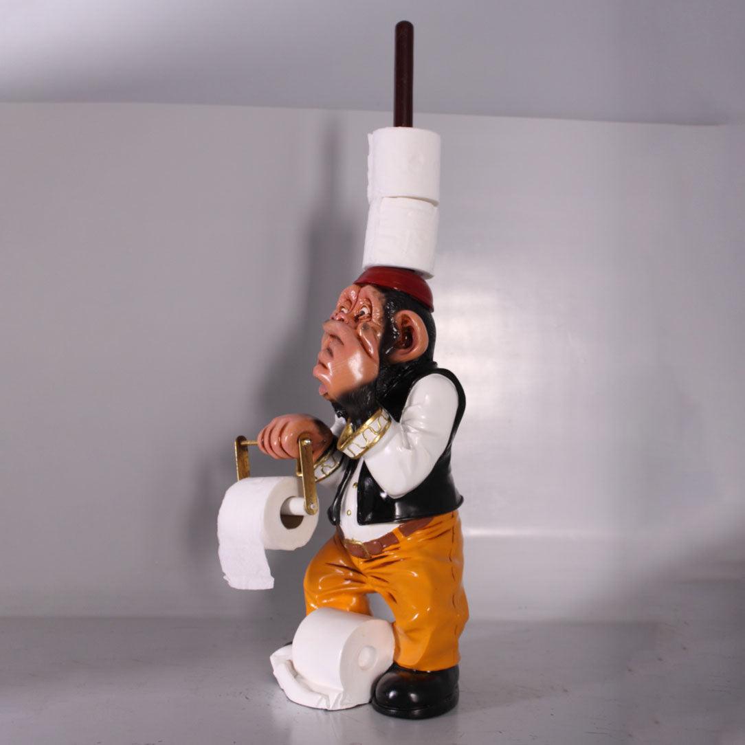 Monkey Toilet Paper Holder Life Size Statue