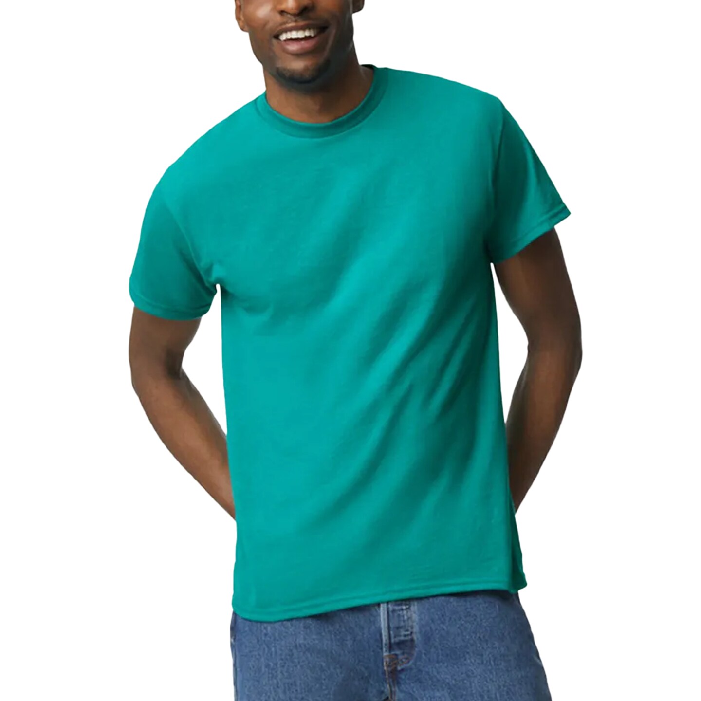 Gildan DryBlend T-Shirt, Men Short Sleeve Assorted Colors Tee for Arts and Crafts