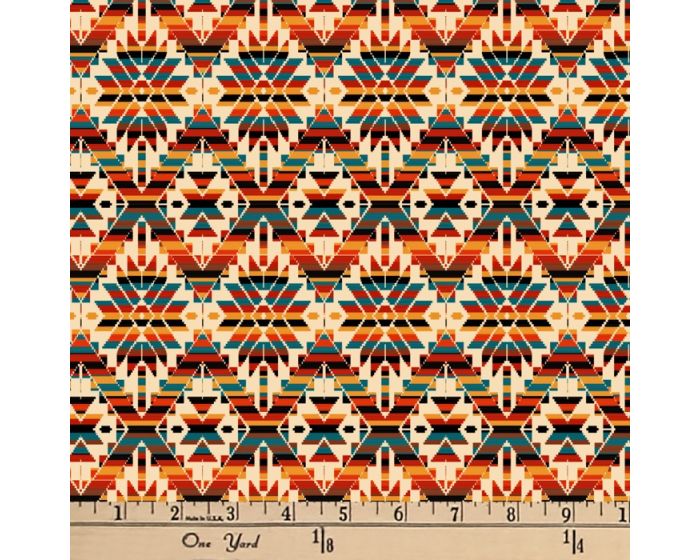Viva Patterns Cream Digital Cotton Print Fabric | By the Yard | Sewing and Crafting | 44 inches wide