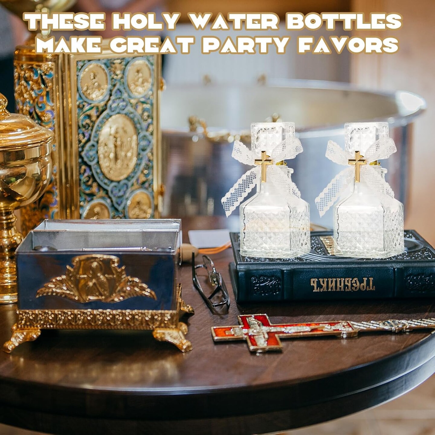 24 Set Holy Water Bottles - 50ml