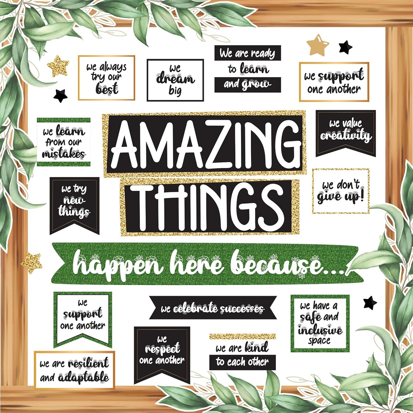105 Pcs Cutouts Modern Farmhouse Classroom Decor