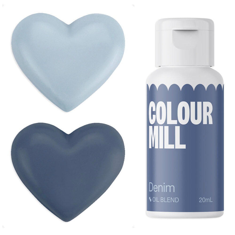 20ml Oil Based Colouring Denim Rich Vibrant Gel Colour Perfect For Buttercream Chocolate Cake Ganache