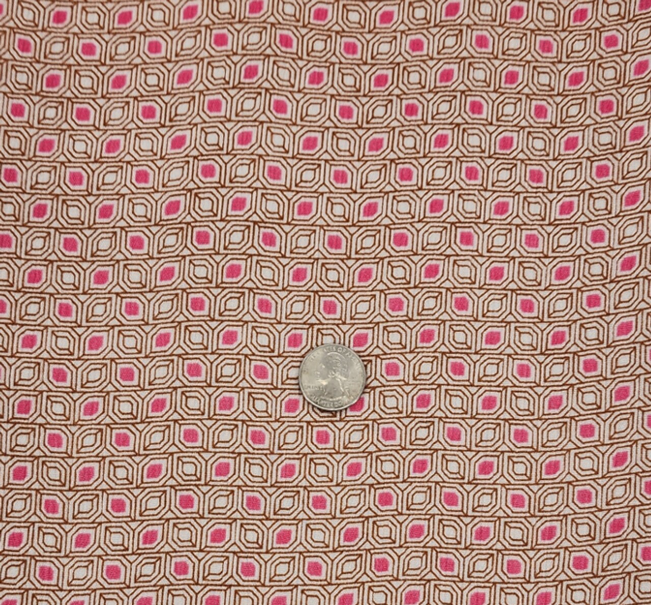 1 Yard Strawberry Colored Rayon Crinkle Breathable Lightweight Textured Fabric 50/52&#x22; Wide