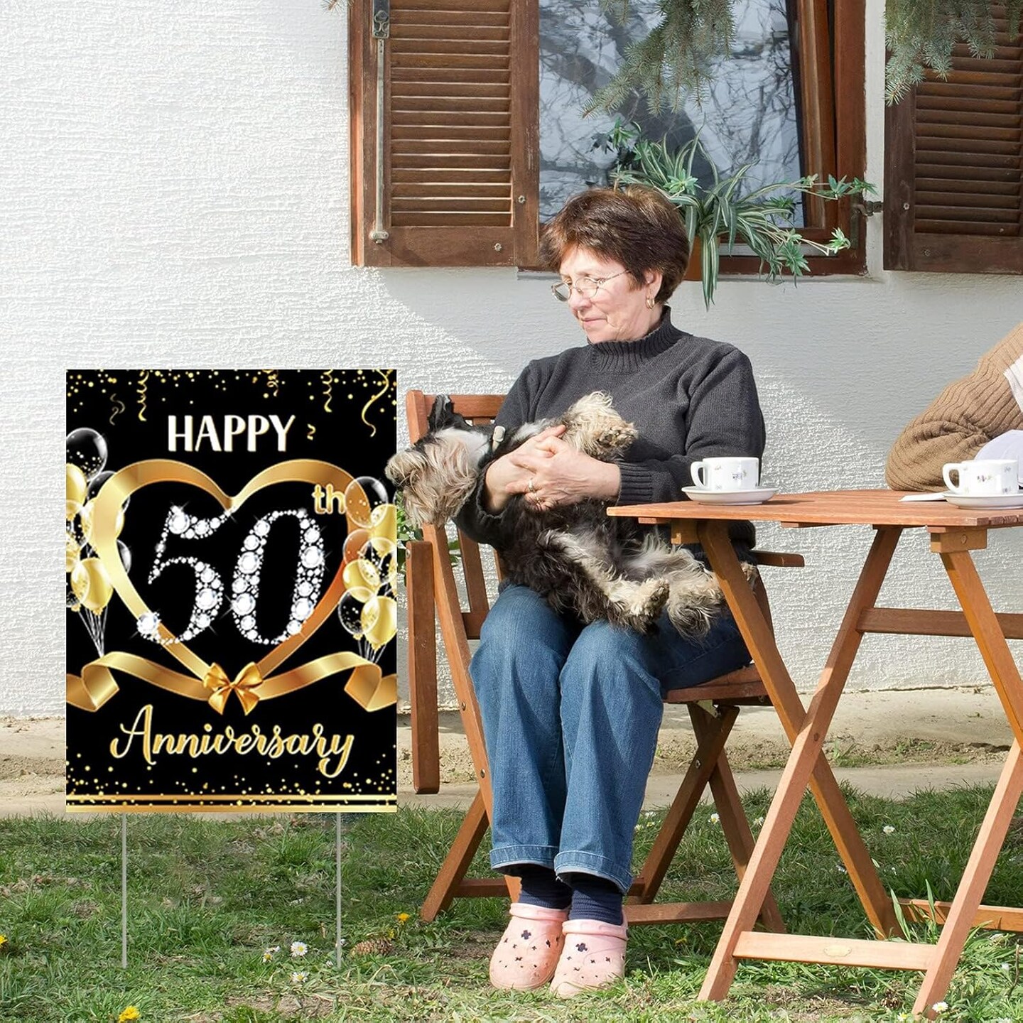 50th Anniversary Yard Sign Decoration