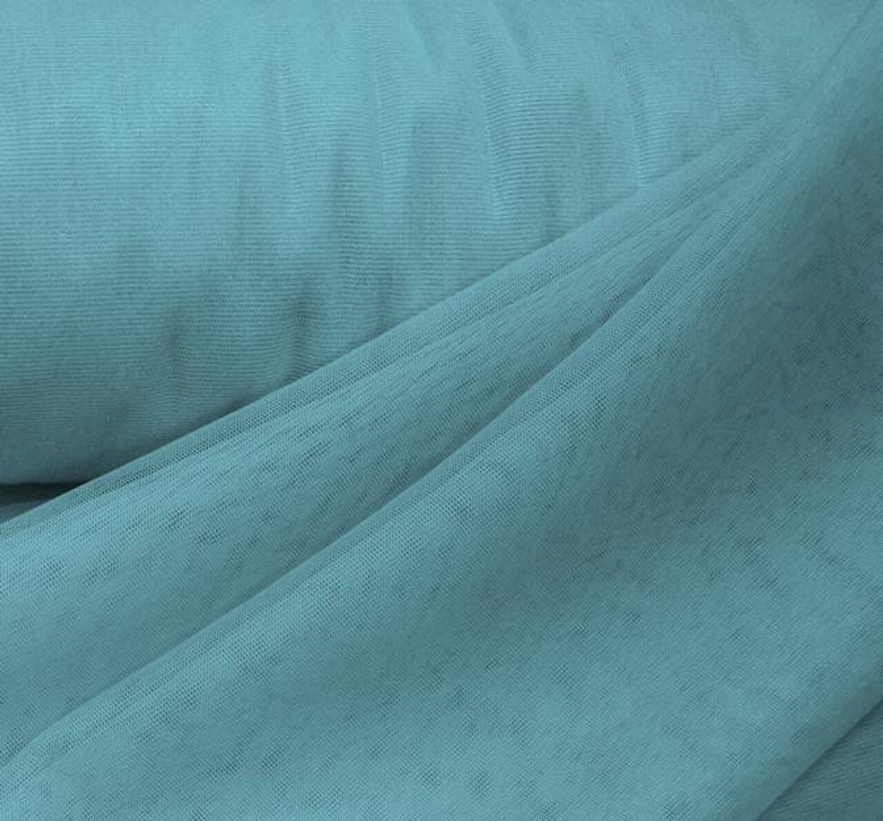 1 Yard 58/60" Aqua Blue Mesh with Foil Glitter Fabric for Weddings, Birthdays & Sewing Projects